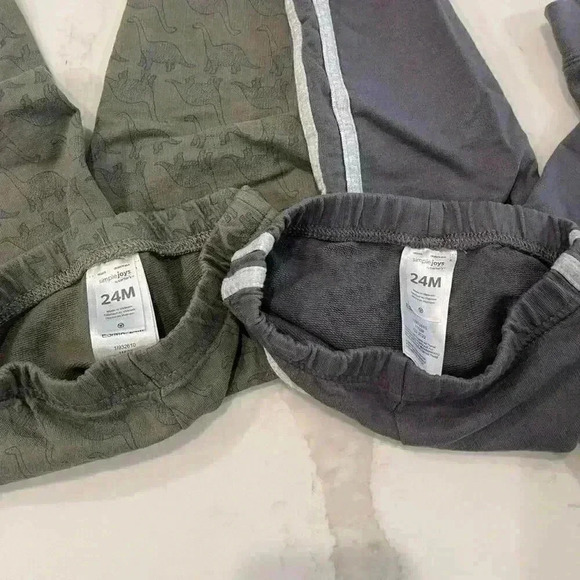 Boy’s Simple Joys by Carter Dinosaur Set of 24 Month Clothing - 2 Pants/2 Shirts - Picture 3 of 7